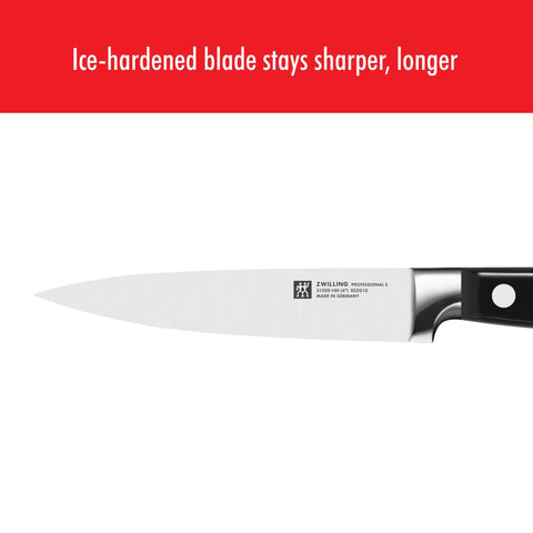 ZWILLING retail packaging and label showing German-made authenticity benefit
