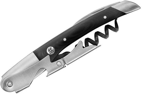 ZWILLING Sommelier bottle cap opener action showing versatility for capped bottles