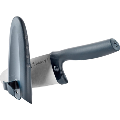 ZWILLING Twinny blue kids knife displayed front view for compact handling