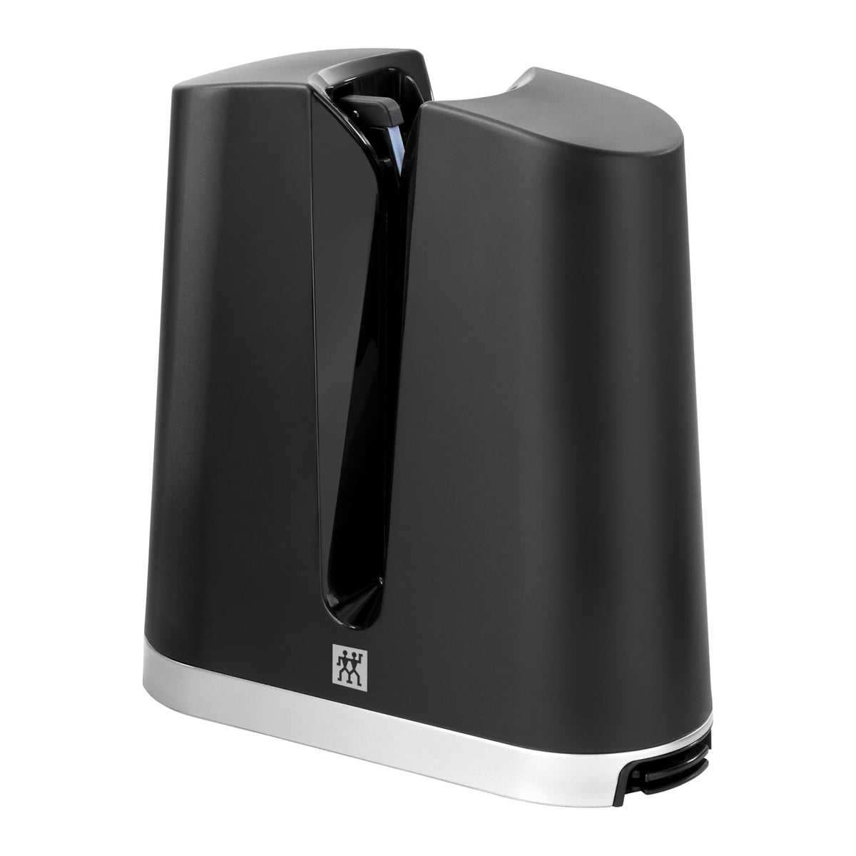ZWILLING V-Edge front view showing compact sharpener and stable base for safe use