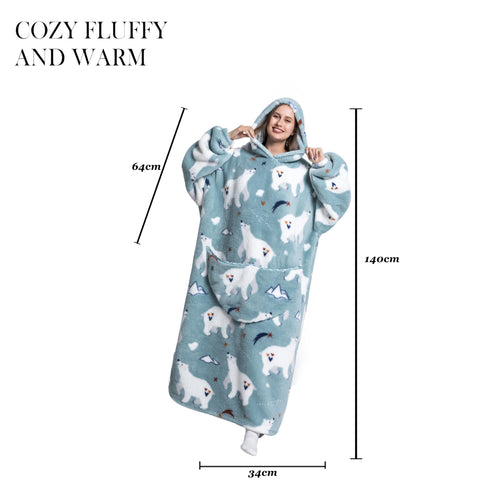 ZXIMU wearable blanket in outdoor setting for cozy portability