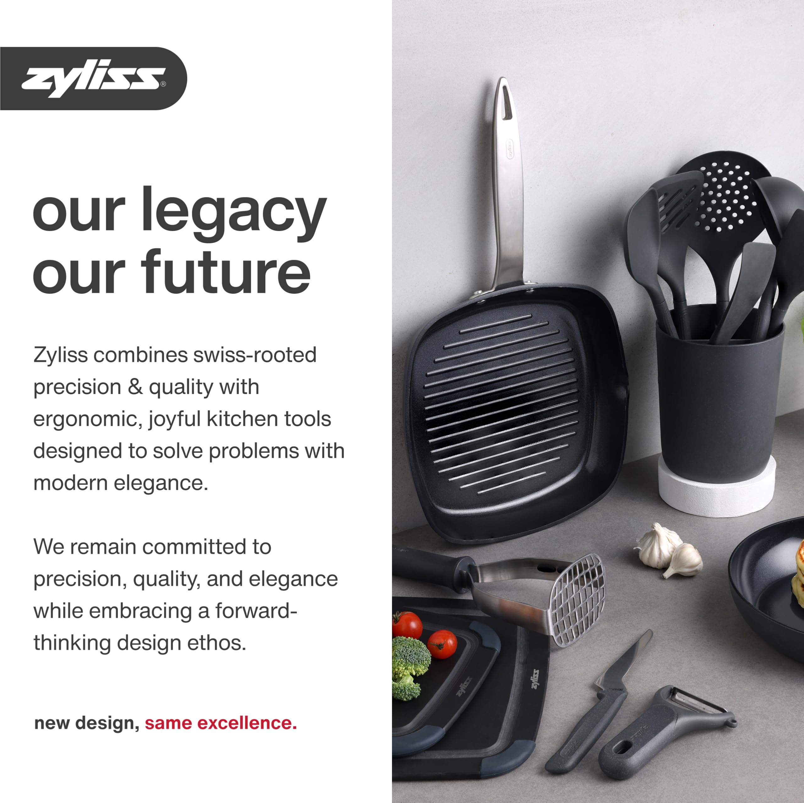 Zyliss rotary grater held in hand for scale, compact yet high-capacity performance