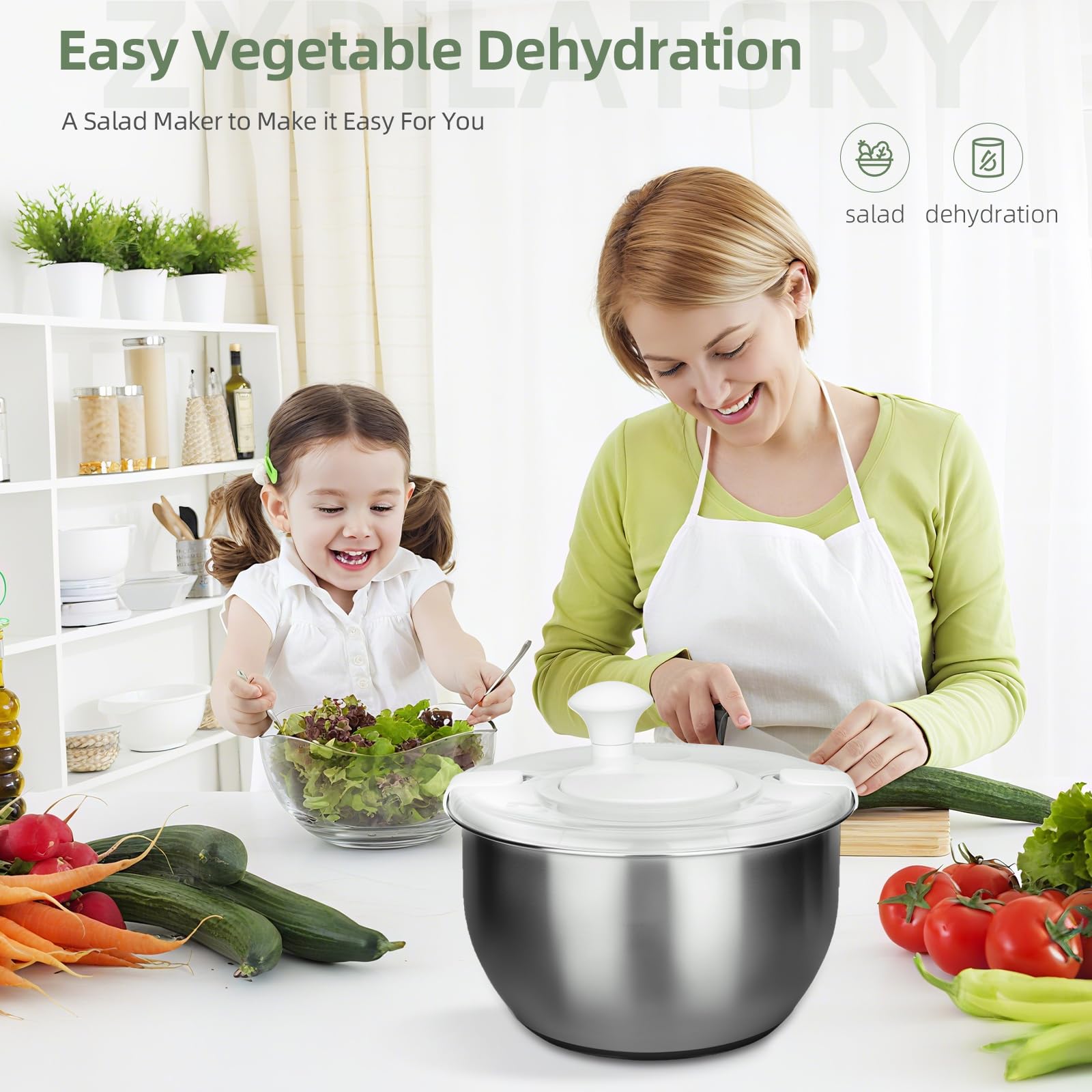 Zypilatsry bowl with produce showing 6.34-quart capacity advantage
