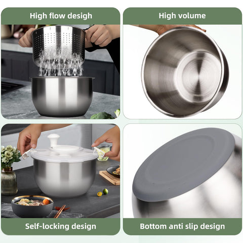 Zypilatsry stainless steel basket close-up, durable and effective drying