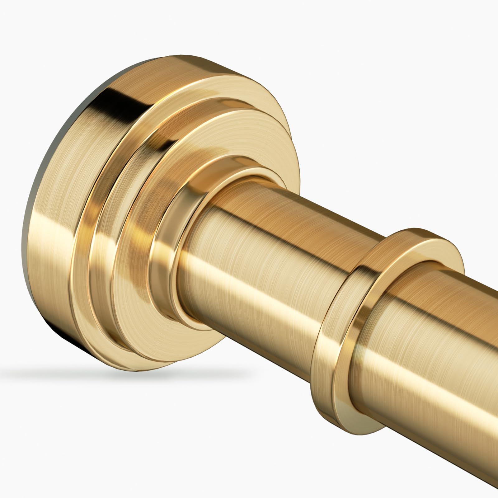 ZYRW gold rod front view showing sleek finish and sturdy design benefit: stylish durability