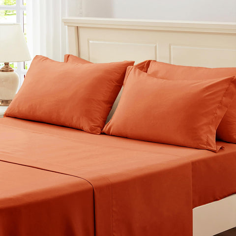 Zzlpp pillow shams and cases styled on bed for coordinated layered look